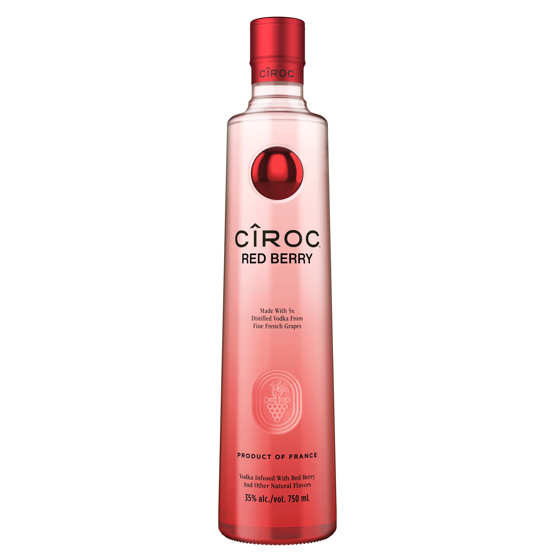 slide 1 of 7, CIROC Red Berry, 750 mL (Made with Vodka Infused with Natural Flavors), 750 ml