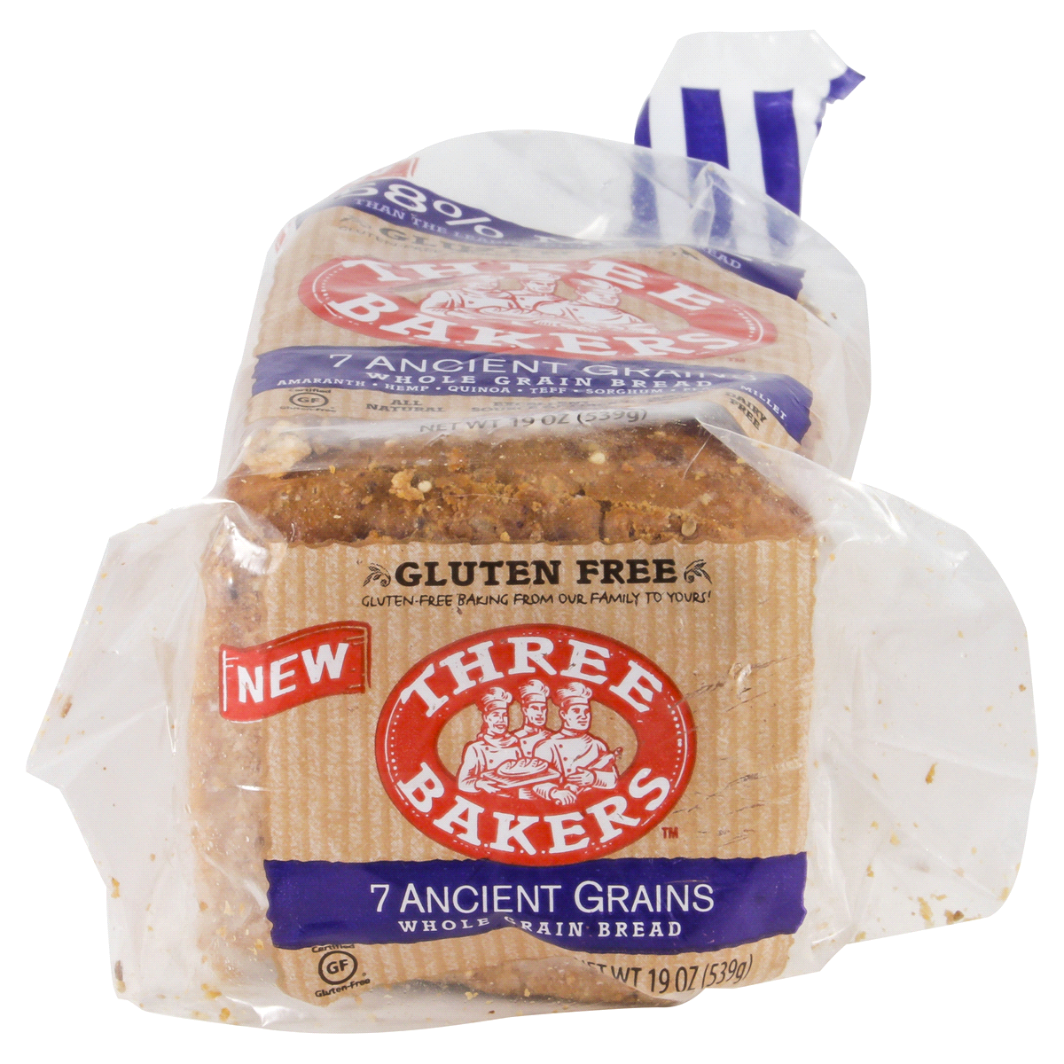 Three Bakers Gluten Free 7 Acient Grain Bread 17 oz Shipt