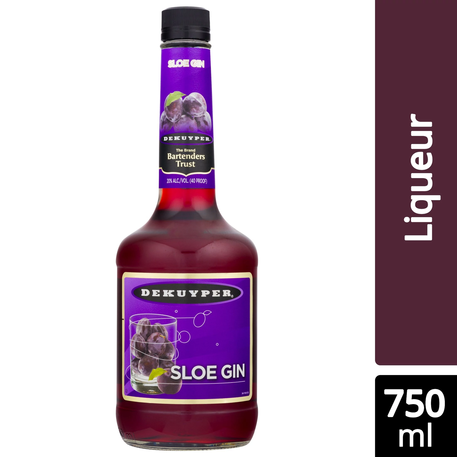 slide 1 of 1, DeKuyper Sloe Gin Liqueur 750 ml, 750 ml