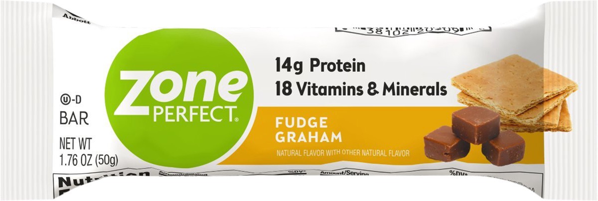 slide 2 of 5, Zone Perfect Fudge Grahams Nutritional Bar, 1.76 oz
