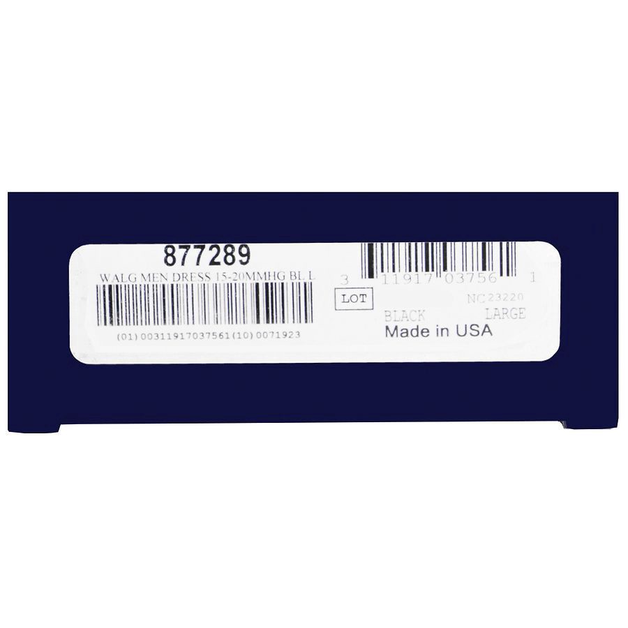 slide 3 of 5, Walgreens Knee High Men's Microfiber Dress Socks, Moderate Black, large 1pair