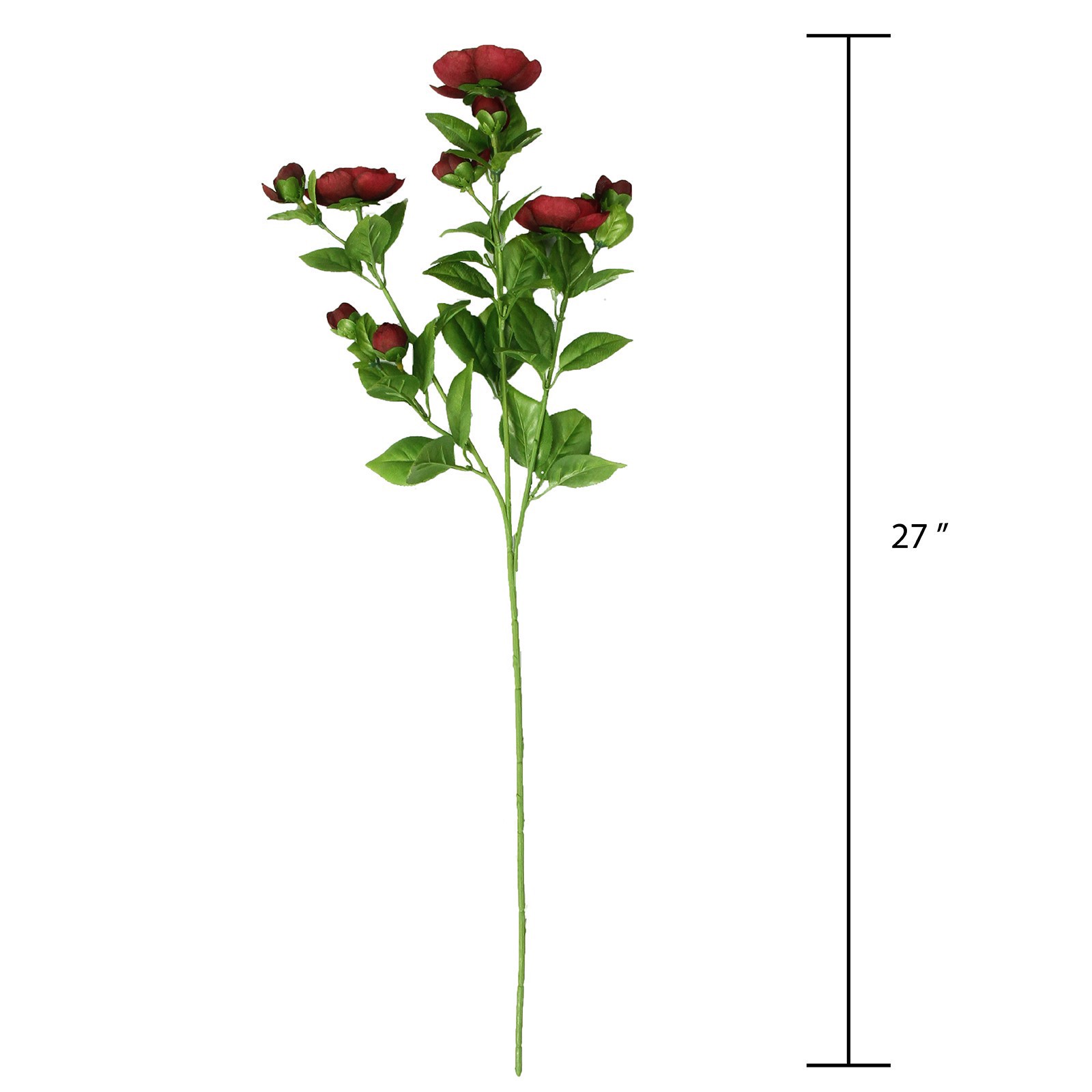 slide 2 of 4, Burgundy Ranunculus Spray By Ashland, 27 in x 6 in x 3 in