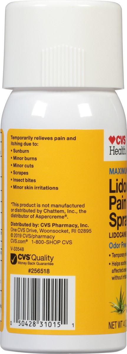 slide 11 of 13, CVS Health Maximum Strength Lidocaine Pain Relief Spray, 4 Oz, 1 ct
