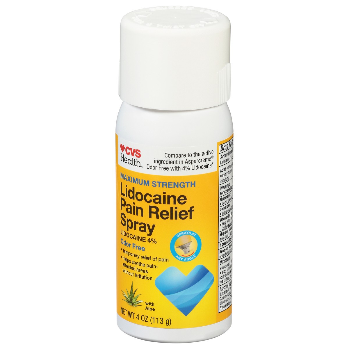 slide 2 of 13, CVS Health Maximum Strength Lidocaine Pain Relief Spray, 4 Oz, 1 ct