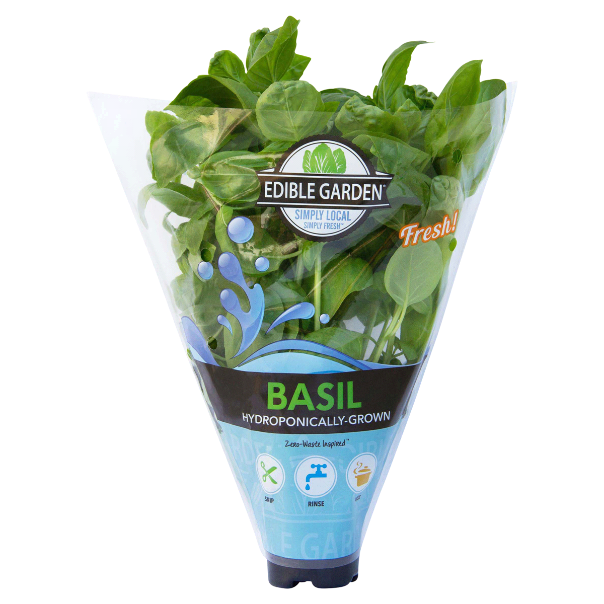 slide 1 of 1, Edible Garden Hydro Basil, 1 ct