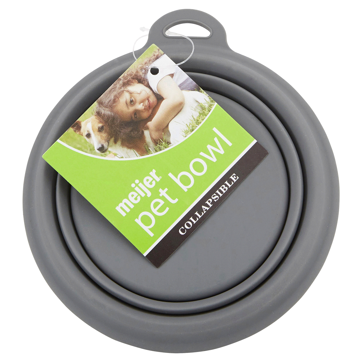 slide 1 of 5, Meijer Collapsible Pet Bowl, 8 oz