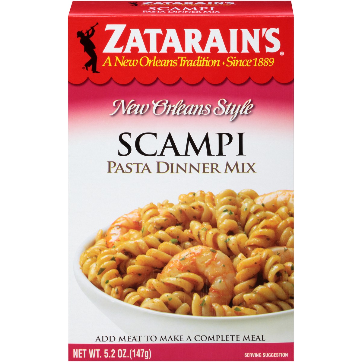 slide 1 of 9, Zatarain's Scampi Pasta Dinner, 5.2 oz, 5.2 oz