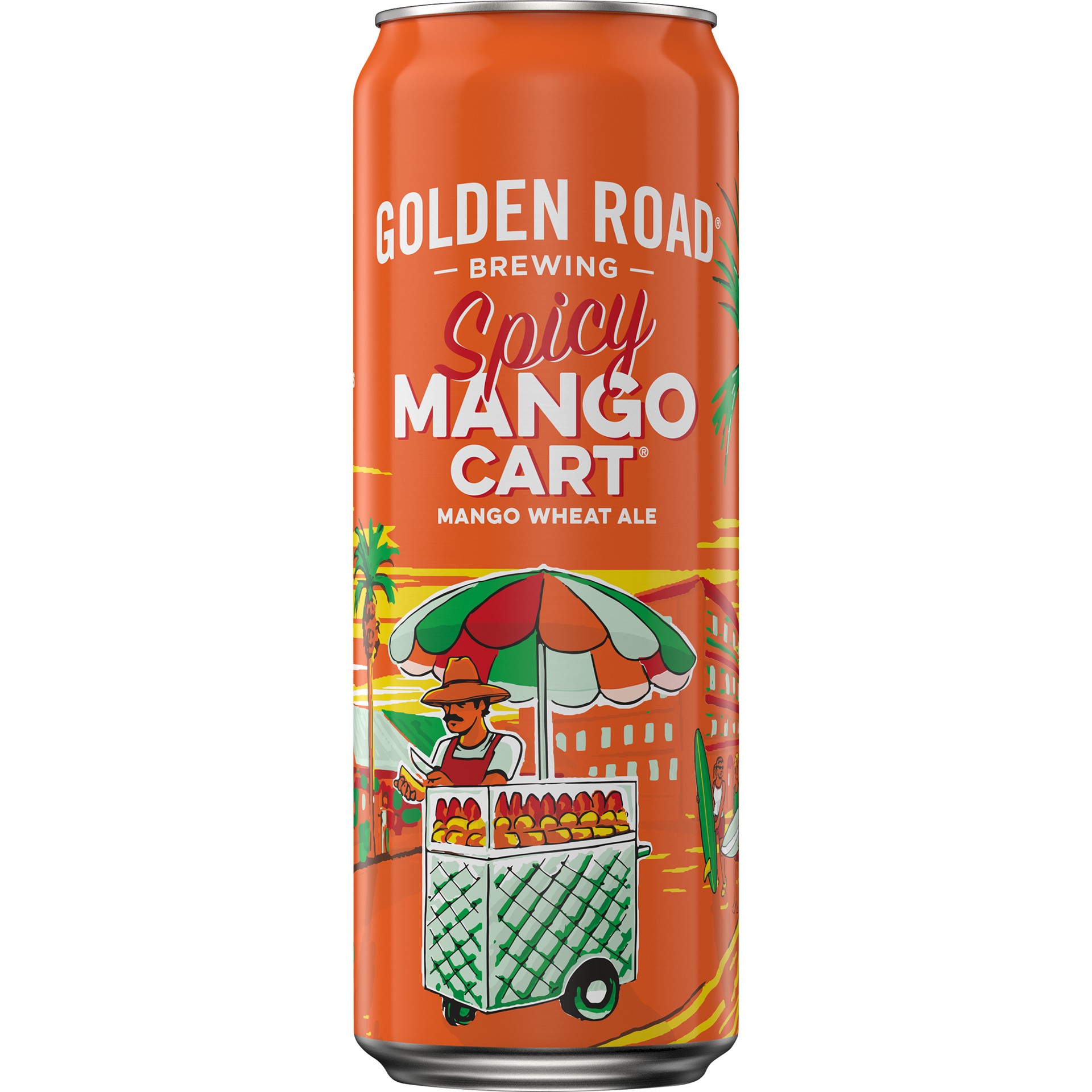 slide 1 of 1, Golden Road Spicy Mango Cart, 15-Pack, 25 oz. Can, 25 oz