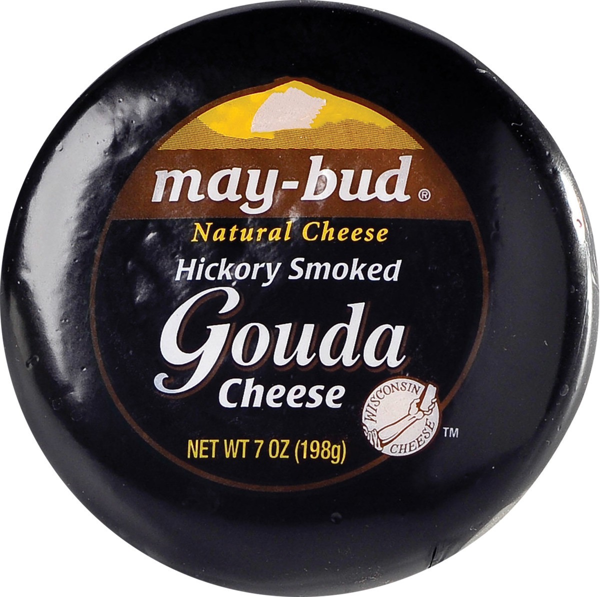 slide 2 of 2, May-Bud Hickory Smoked Gouda Cheese, 7 oz Block, 7 oz