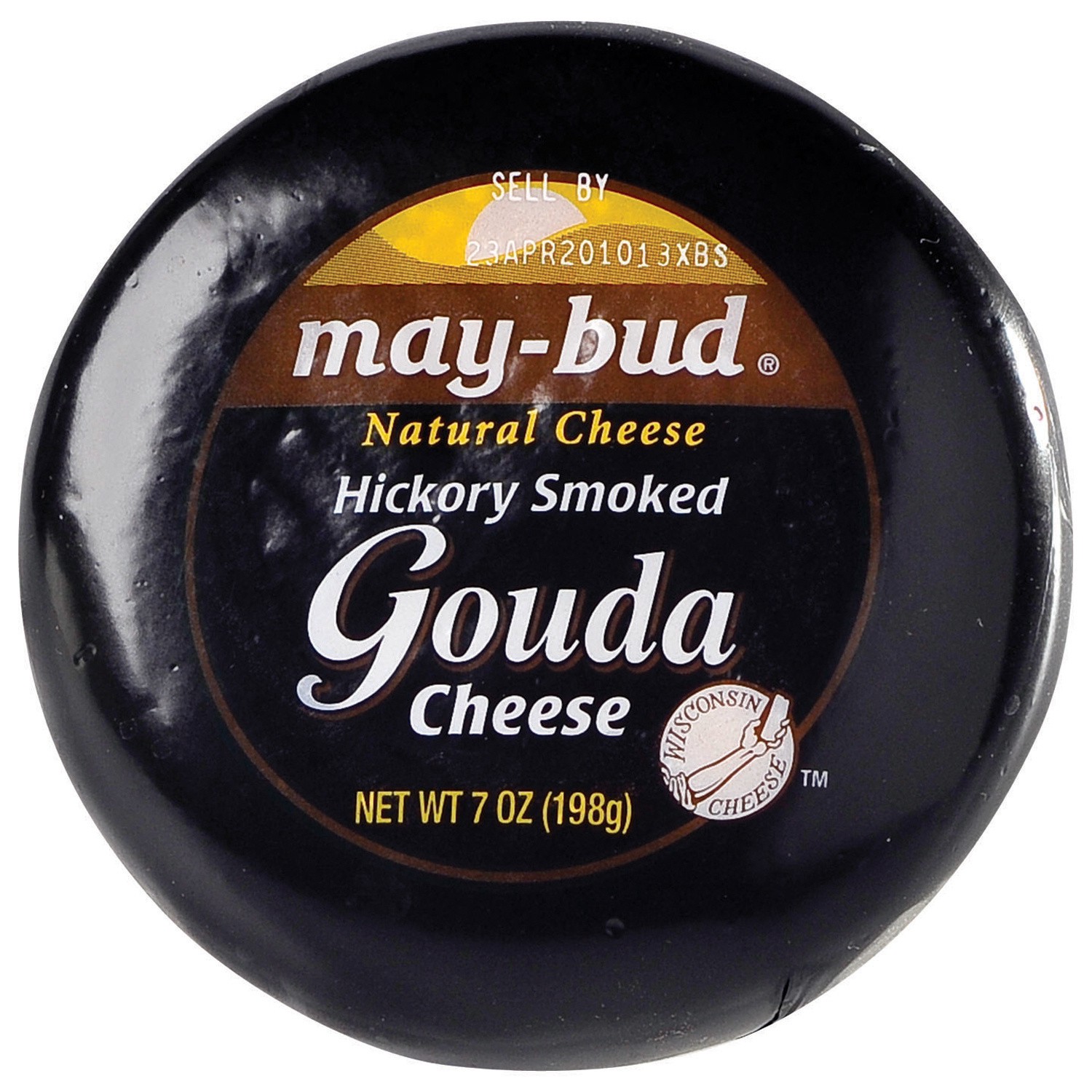 slide 1 of 2, May-Bud Hickory Smoked Gouda Cheese, 7 oz Block, 7 oz