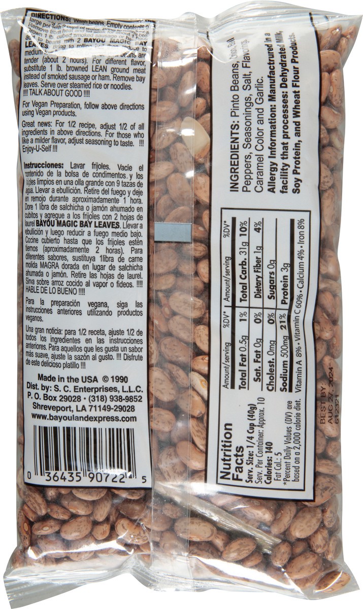 slide 3 of 7, Bayou Magic Cajun Pinto Beans 12 oz, 12 oz