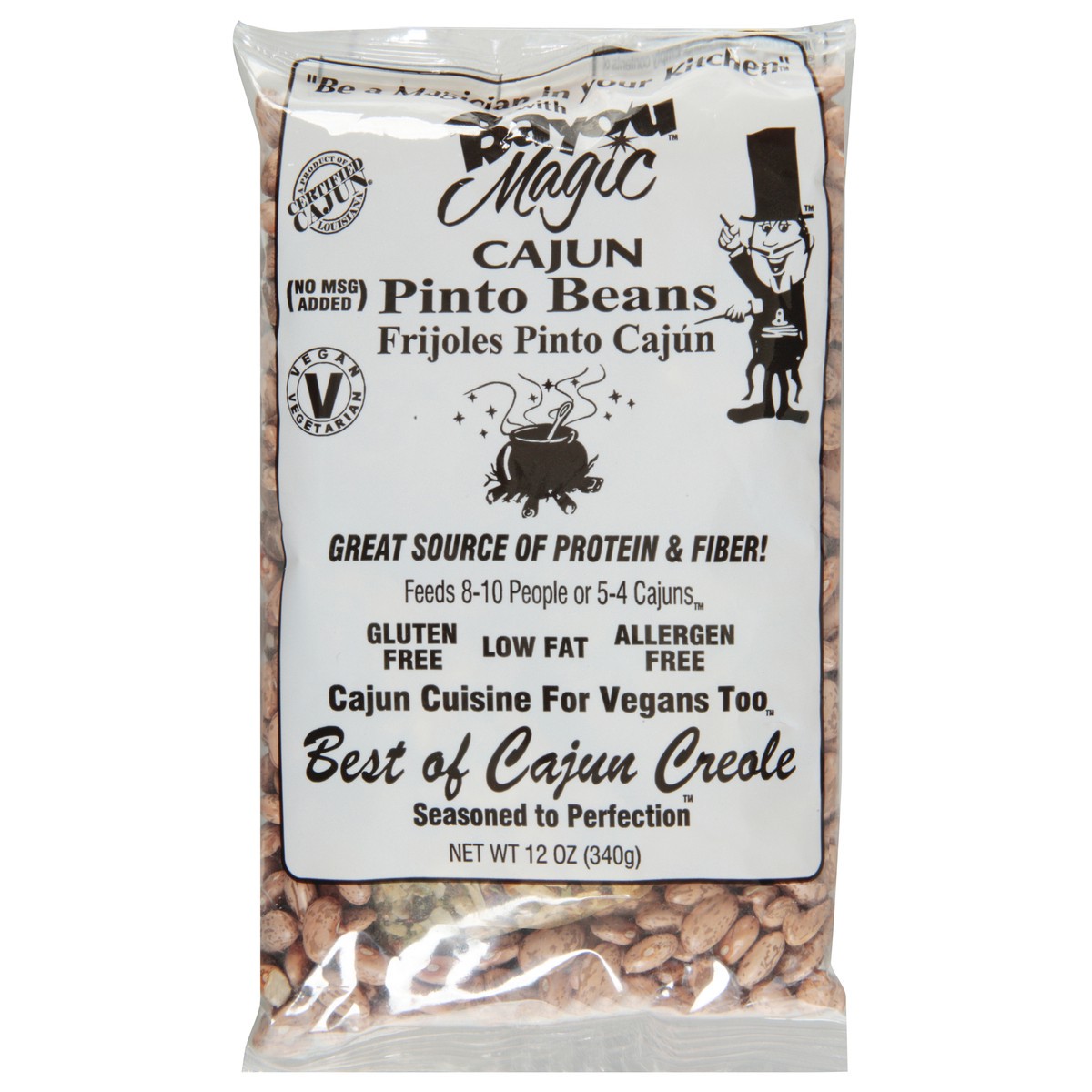 slide 1 of 7, Bayou Magic Cajun Pinto Beans 12 oz, 12 oz