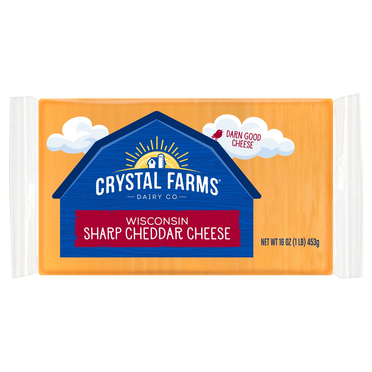 slide 6 of 6, Crystal Farms Chunk Sharp Cheddar Cheese, 16 oz