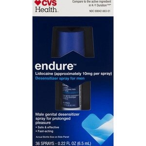 slide 1 of 1, CVS Health Endure Licocaine Men's Desensitizing Spray, 0.22 Fl Oz, 1 ct