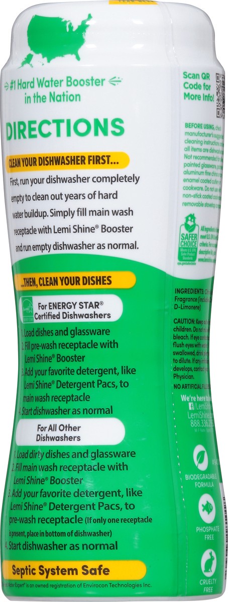 slide 2 of 13, Lemi Shine Fresh Lemon Scent Dish Detergent Booster 10 oz, 10 oz