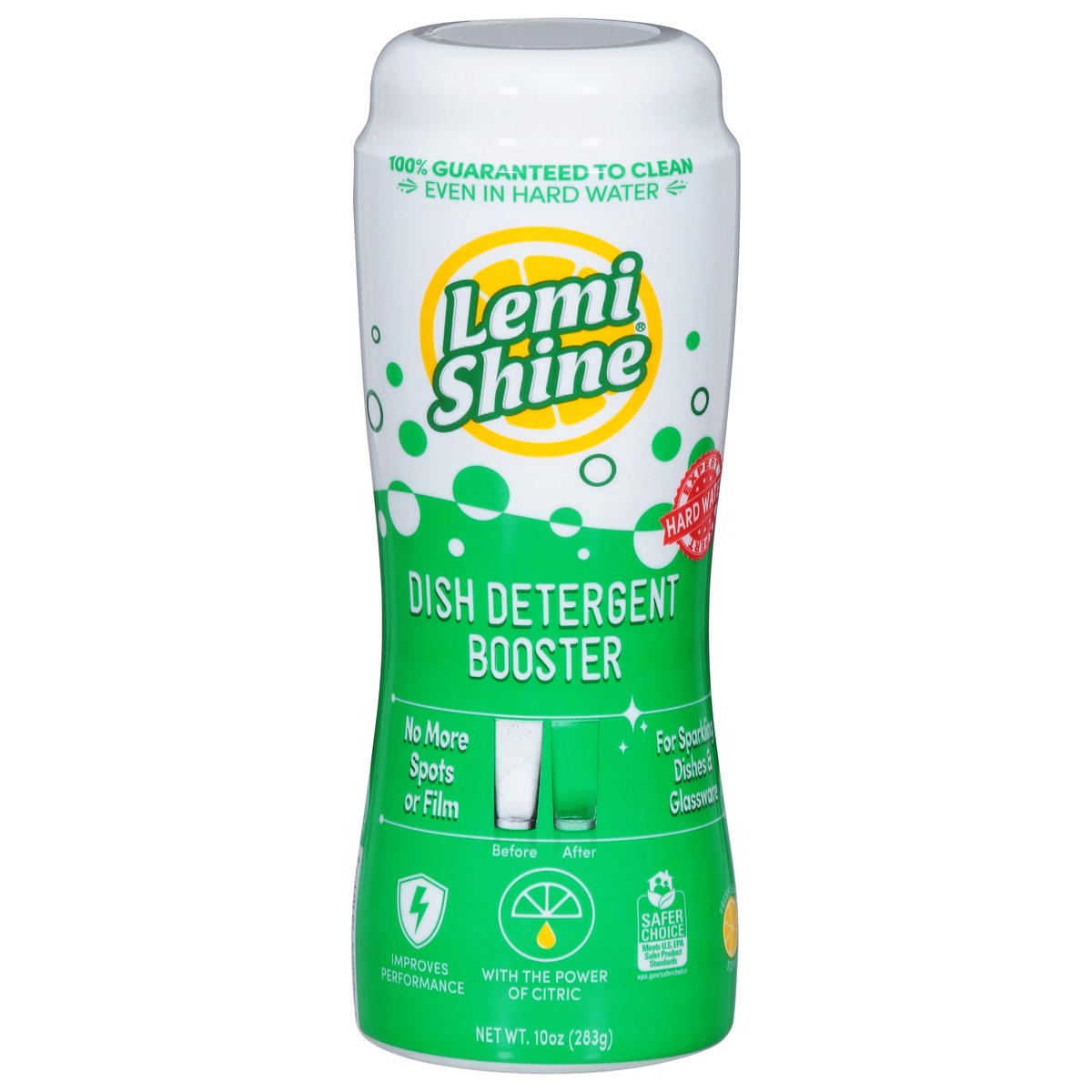slide 11 of 13, Lemi Shine Fresh Lemon Scent Dish Detergent Booster 10 oz, 10 oz