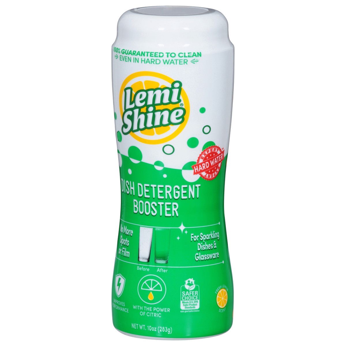slide 3 of 13, Lemi Shine Fresh Lemon Scent Dish Detergent Booster 10 oz, 10 oz