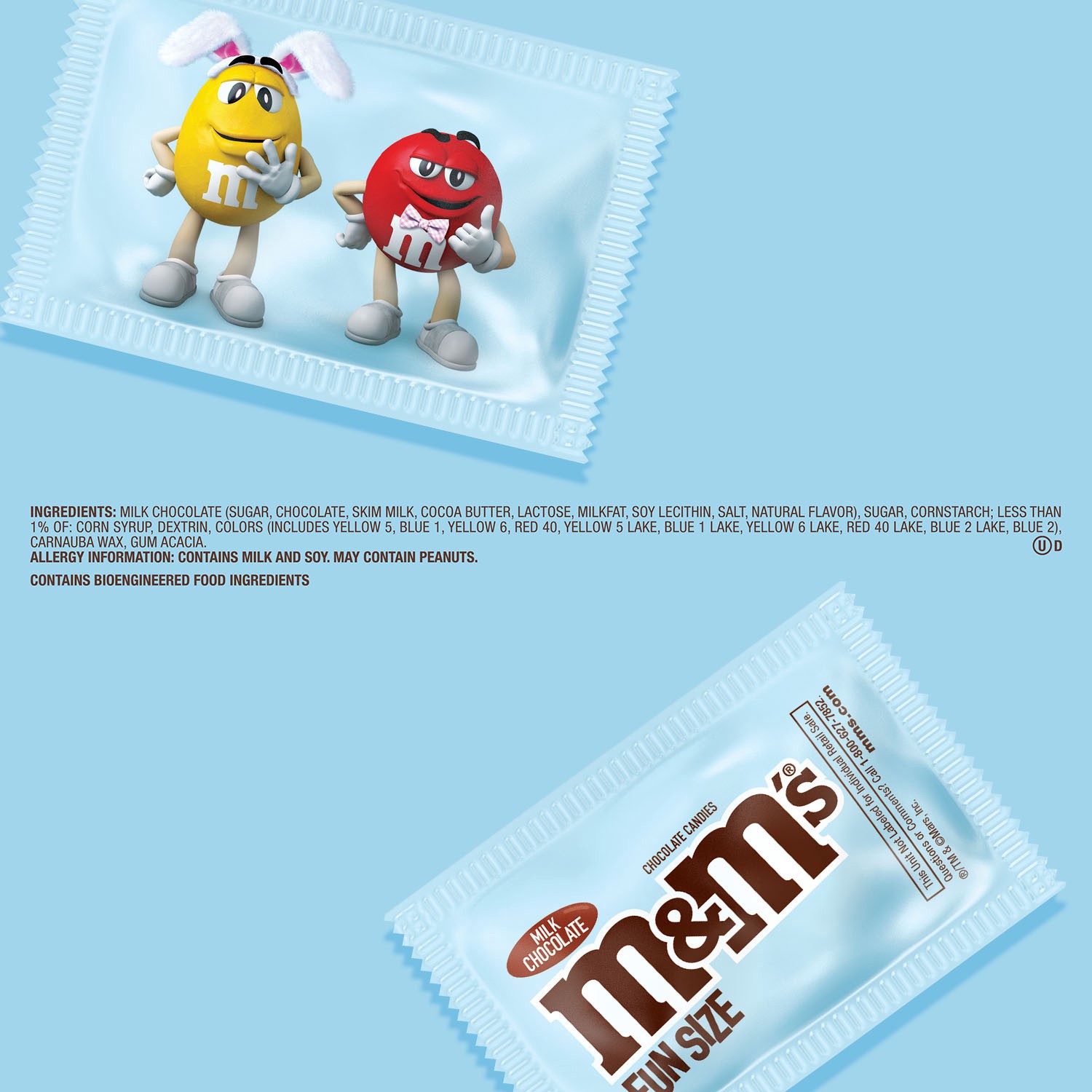 slide 2 of 8, M&M's Milk Chocolate Fun Size Easter Basket Stuffers, 10.53 Oz Bag, 10.53 oz