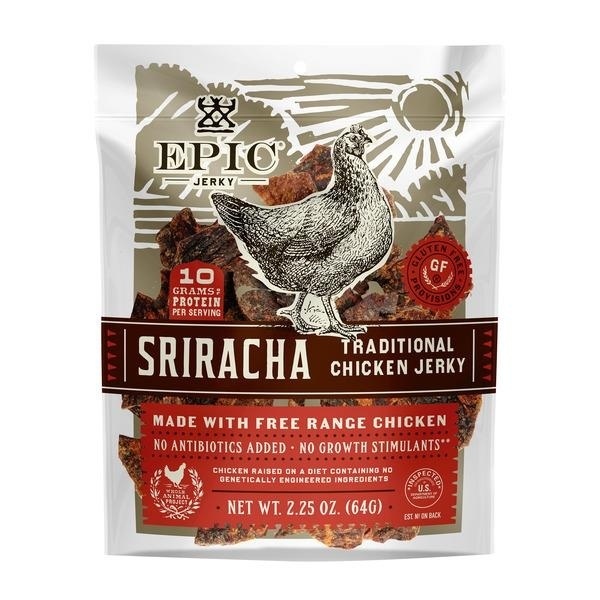 slide 1 of 6, Epic Chicken Sriracha Jerky, 2.25 oz