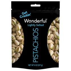 Wonderful Pistachios, In Shell Roasted & Lightly Salted Pistachios, 8 Ounce Bag