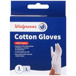 Walgreens 100% Cotton Gloves