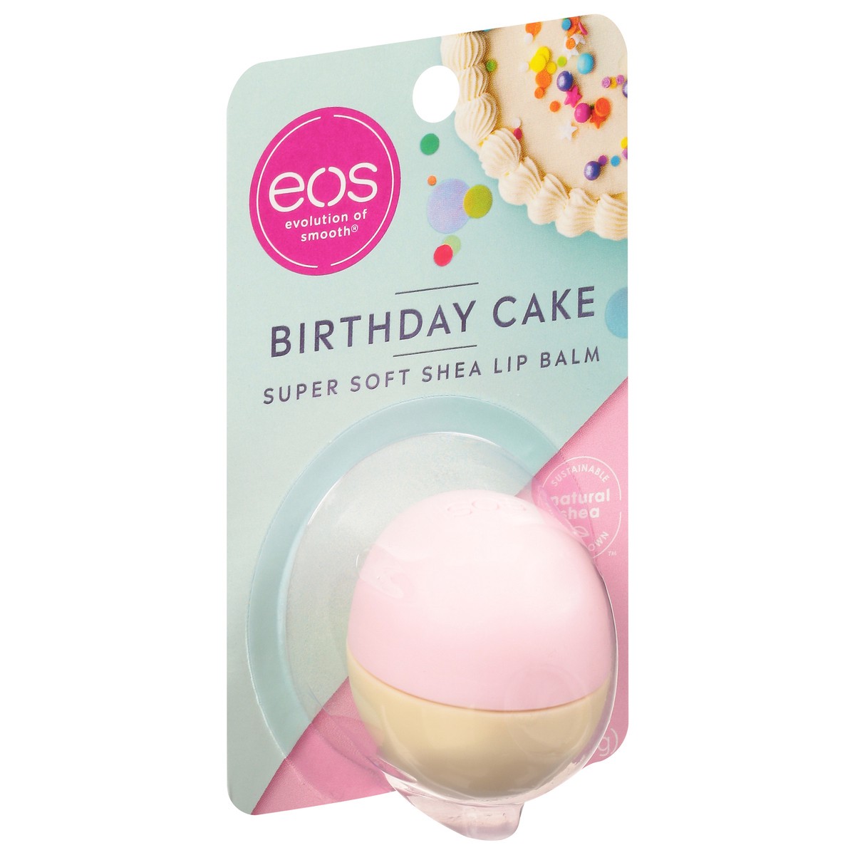 slide 2 of 9, eos Birthday Cake Super Soft Shea Lip Balm 0.25 oz, 0.25 oz