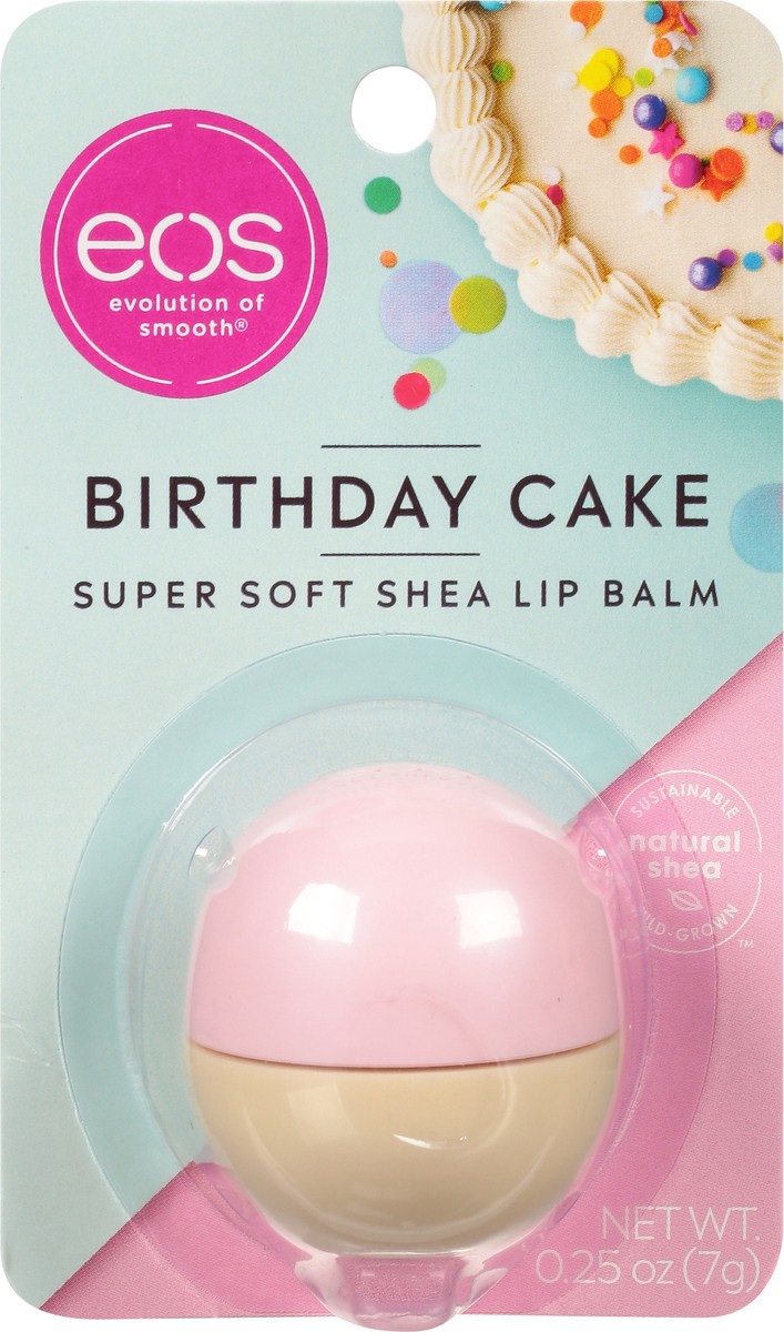 slide 6 of 9, eos Birthday Cake Super Soft Shea Lip Balm 0.25 oz, 0.25 oz