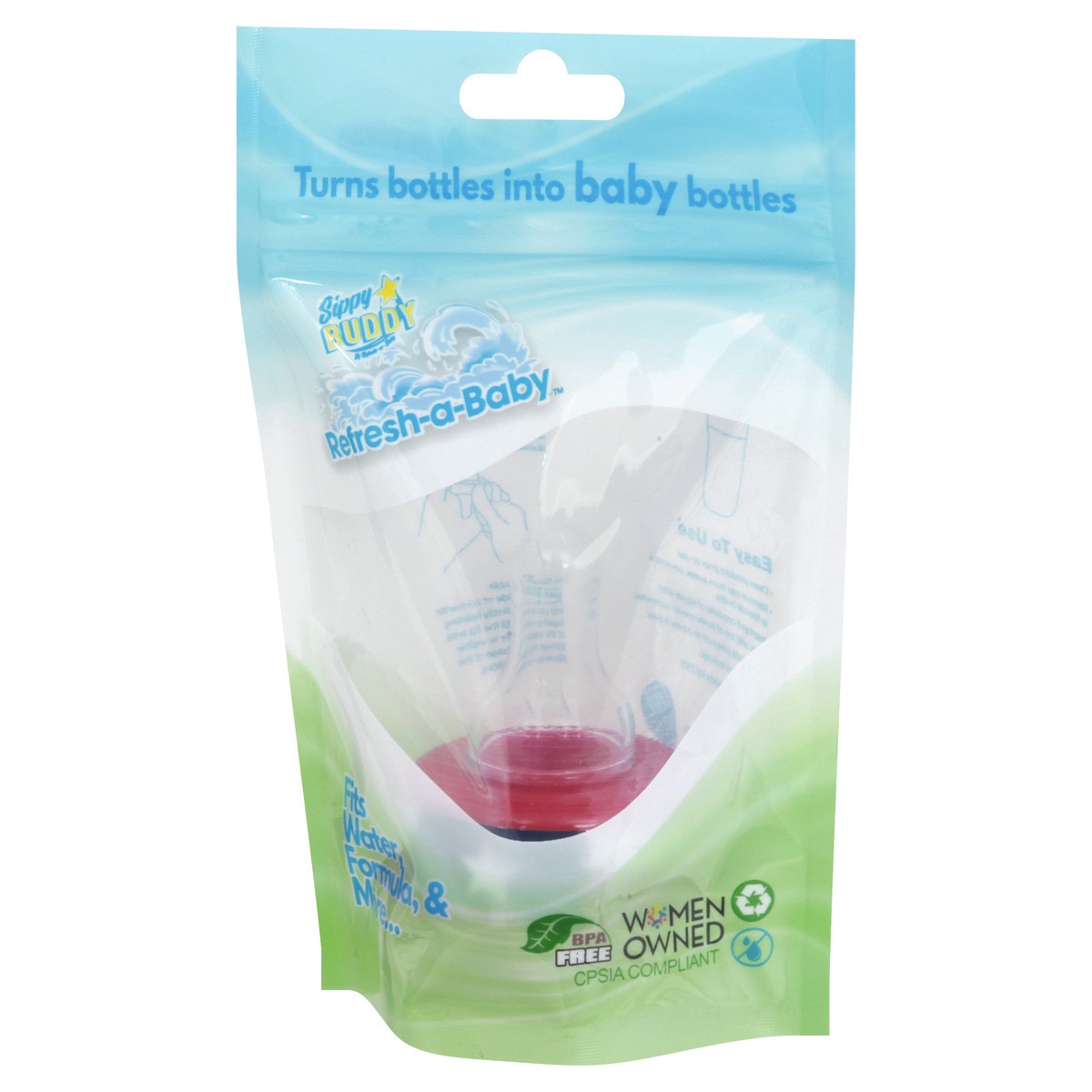 slide 4 of 11, Sippy Buddy Refresh-a-Baby Bottle Adaptor 1 ea, 1 ct