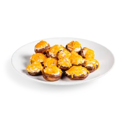 Imitation Crab Cheeseball Stuffed Mushrooms