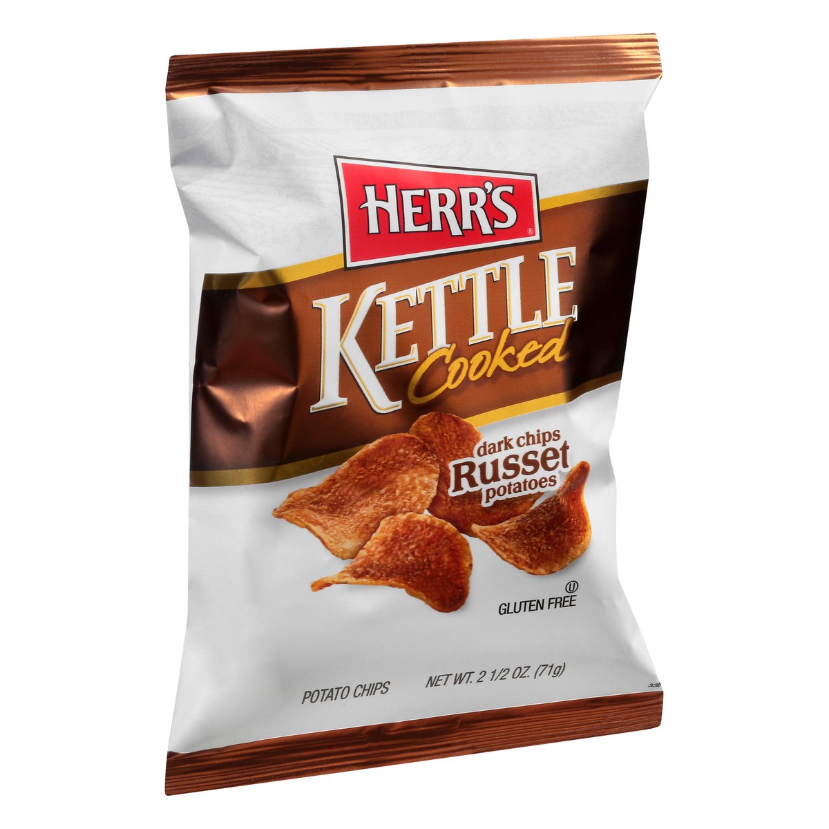 slide 4 of 10, Herr's Kettle Cooked Dark Chips Russet Potatoes Potato Chips 2.5 oz, 2.5 oz