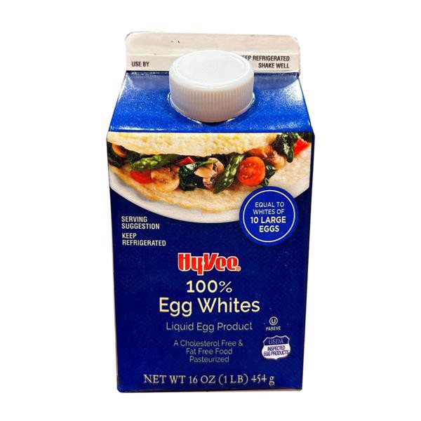 slide 1 of 1, Hy-vee 100% Egg Whites Liquid Egg Product - 16 oz, 16 oz