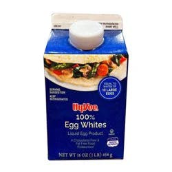 Hy-vee 100% Egg Whites Liquid Egg Product - 16 oz