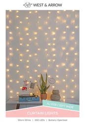 West & Arrow Cascading Curtain String Lights