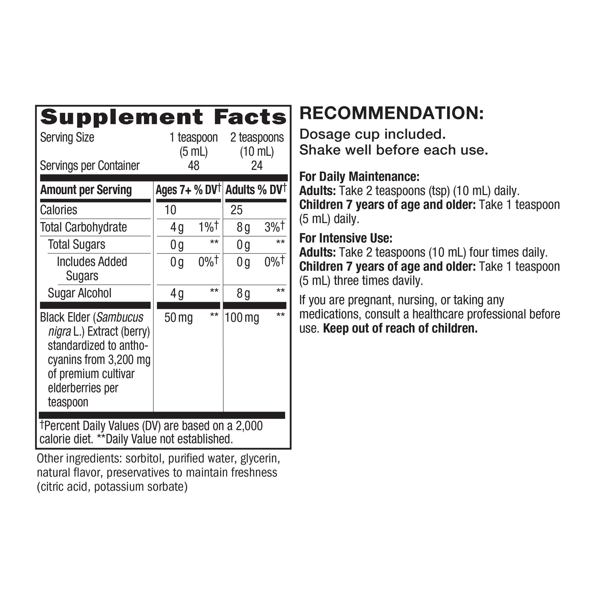 slide 5 of 5, Nature's Way Sambucus Zero Sugar Traditional Immune Syrup, 8 fl oz