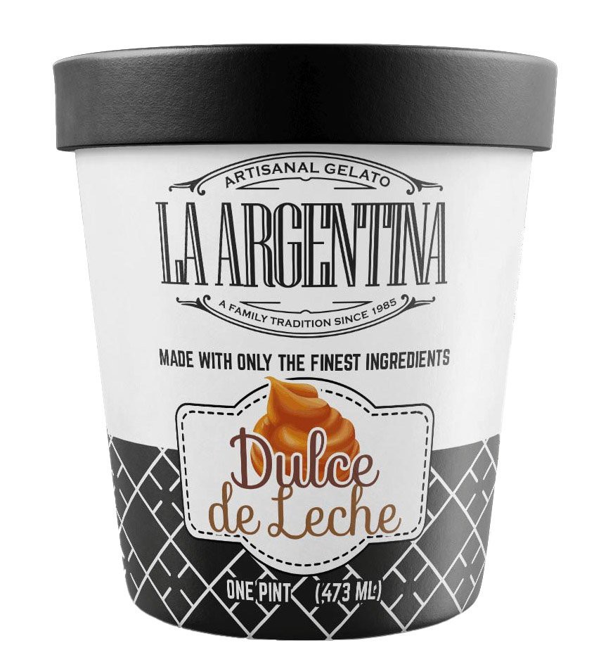 slide 1 of 1, La Argentina Dulce De Leche Gelato, 1 pint