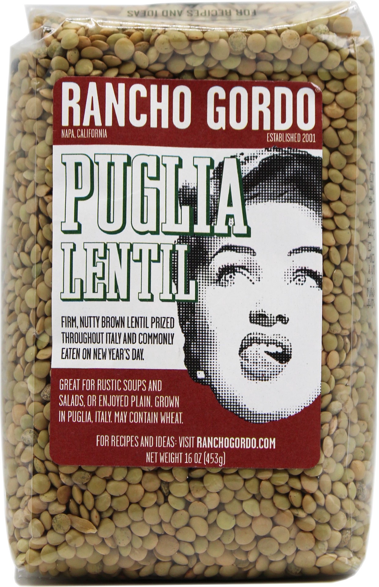 slide 1 of 1, Rancho Gordo Puglia Lentil, 16 oz