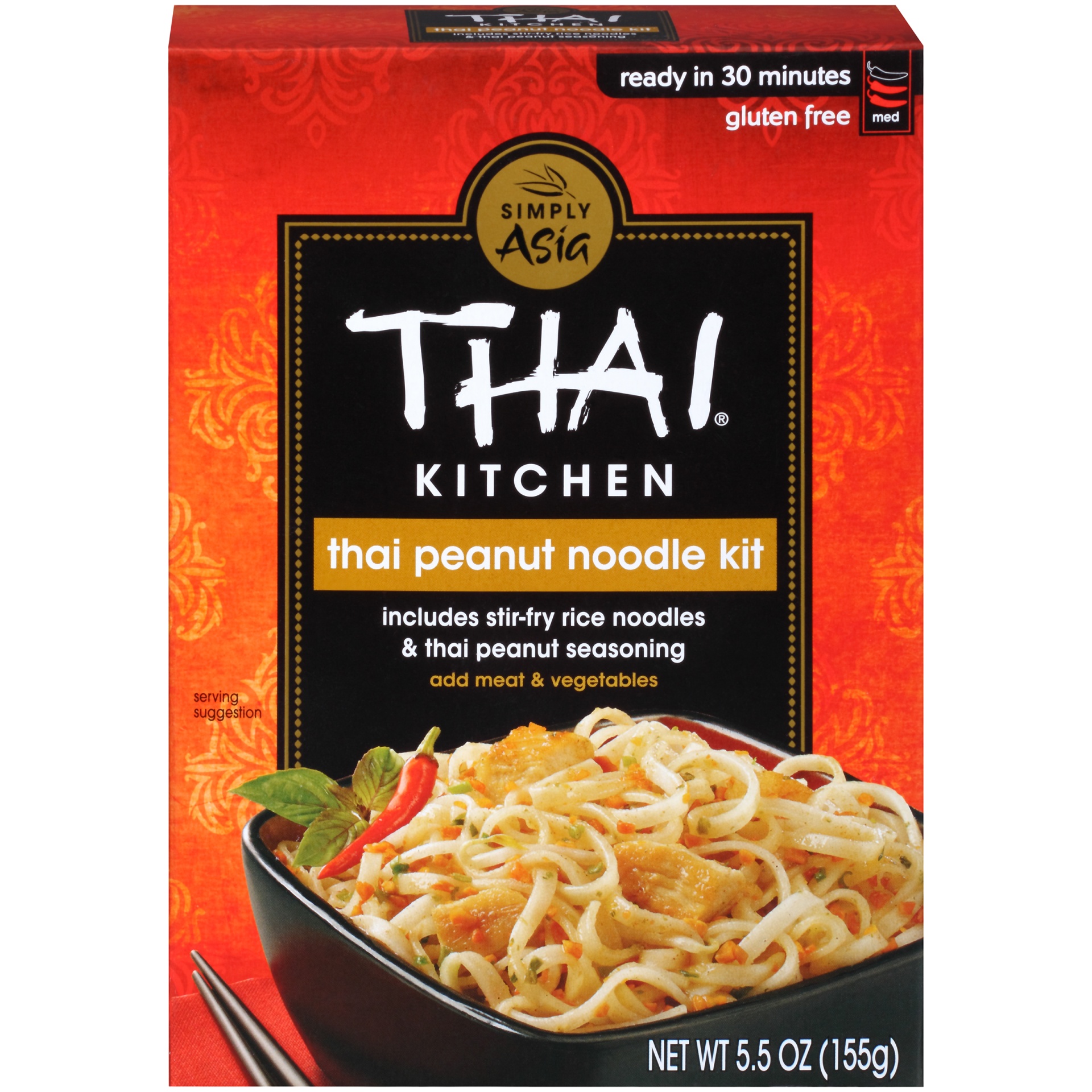 slide 1 of 1, Thai Kitchen Thai Peanut Noodle Kit, 5.5 oz