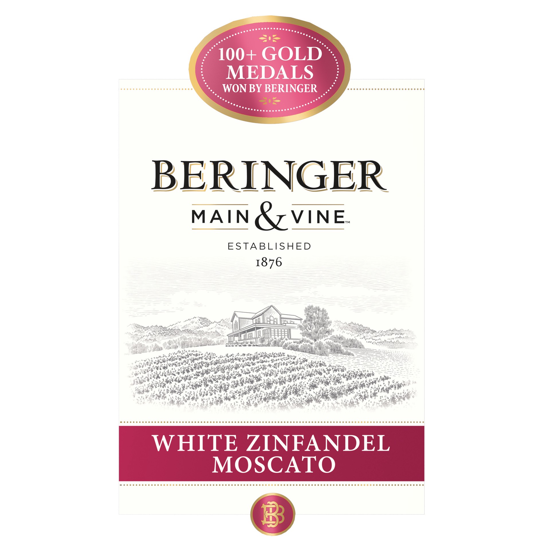 slide 2 of 4, Beringer White Zinfandel Moscato 750 ml, 750 ml