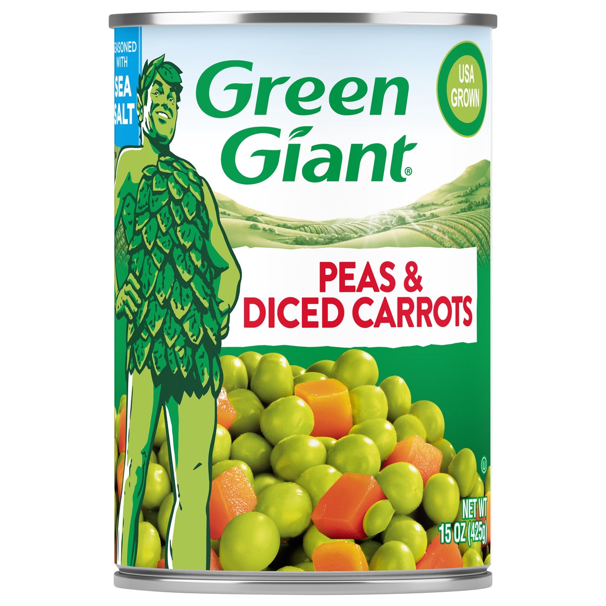 slide 2 of 2, Grn Giant Peas & Carrots, 15 oz