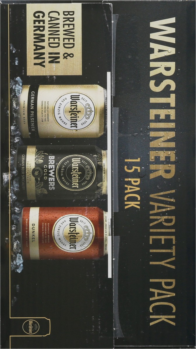slide 3 of 9, Warsteiner Variety Pack Premium 15Pk Cans, 15 ct; 12 fl oz