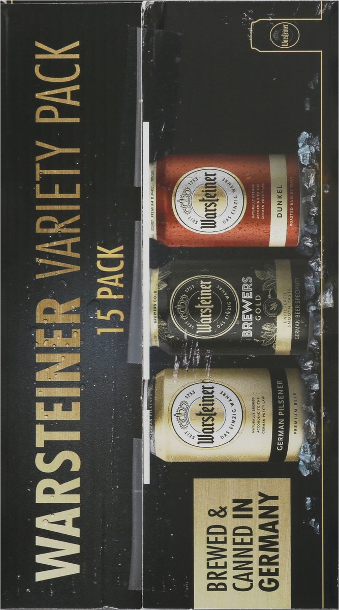 slide 4 of 9, Warsteiner Variety Pack Premium 15Pk Cans, 15 ct; 12 fl oz