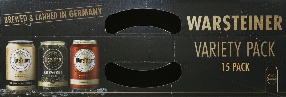 slide 8 of 9, Warsteiner Variety Pack Premium 15Pk Cans, 15 ct; 12 fl oz