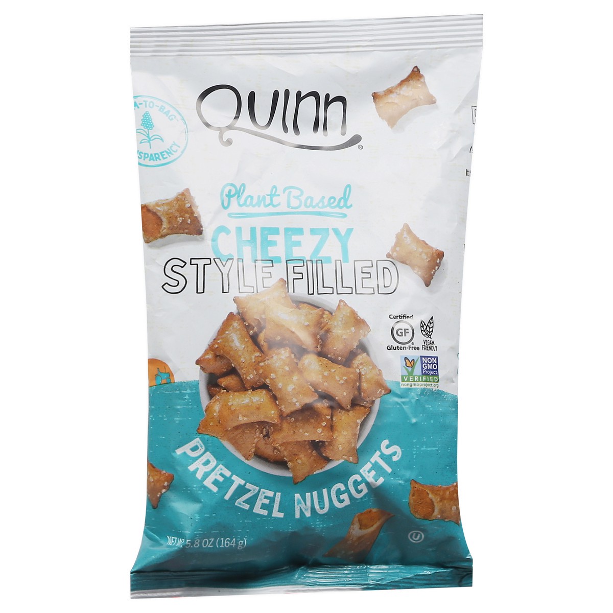 slide 5 of 9, Quinn Plant Based Cheezy Filled Pretzel, 5.8 oz