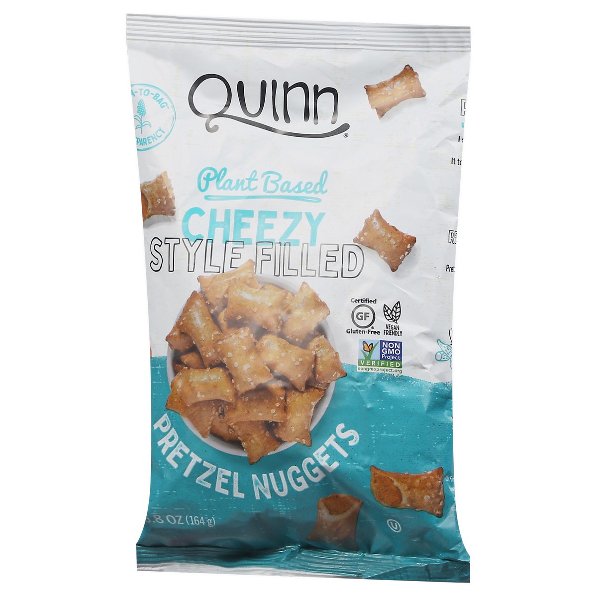 slide 4 of 9, Quinn Plant Based Cheezy Filled Pretzel, 5.8 oz