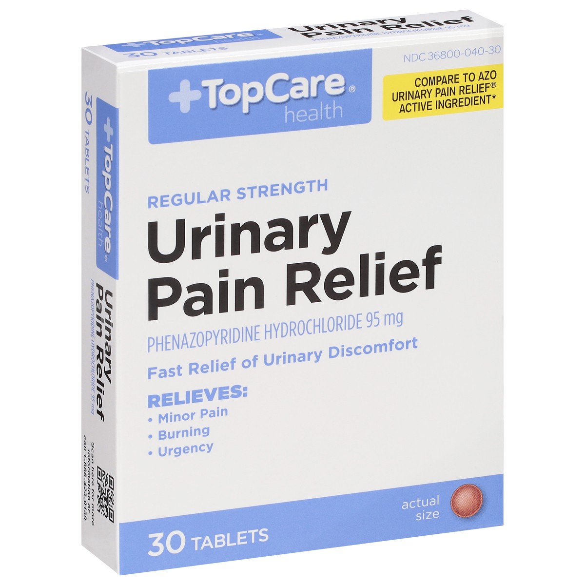 slide 7 of 9, TopCare Top Care Urinary Pain Relief Tabs, 30 ct