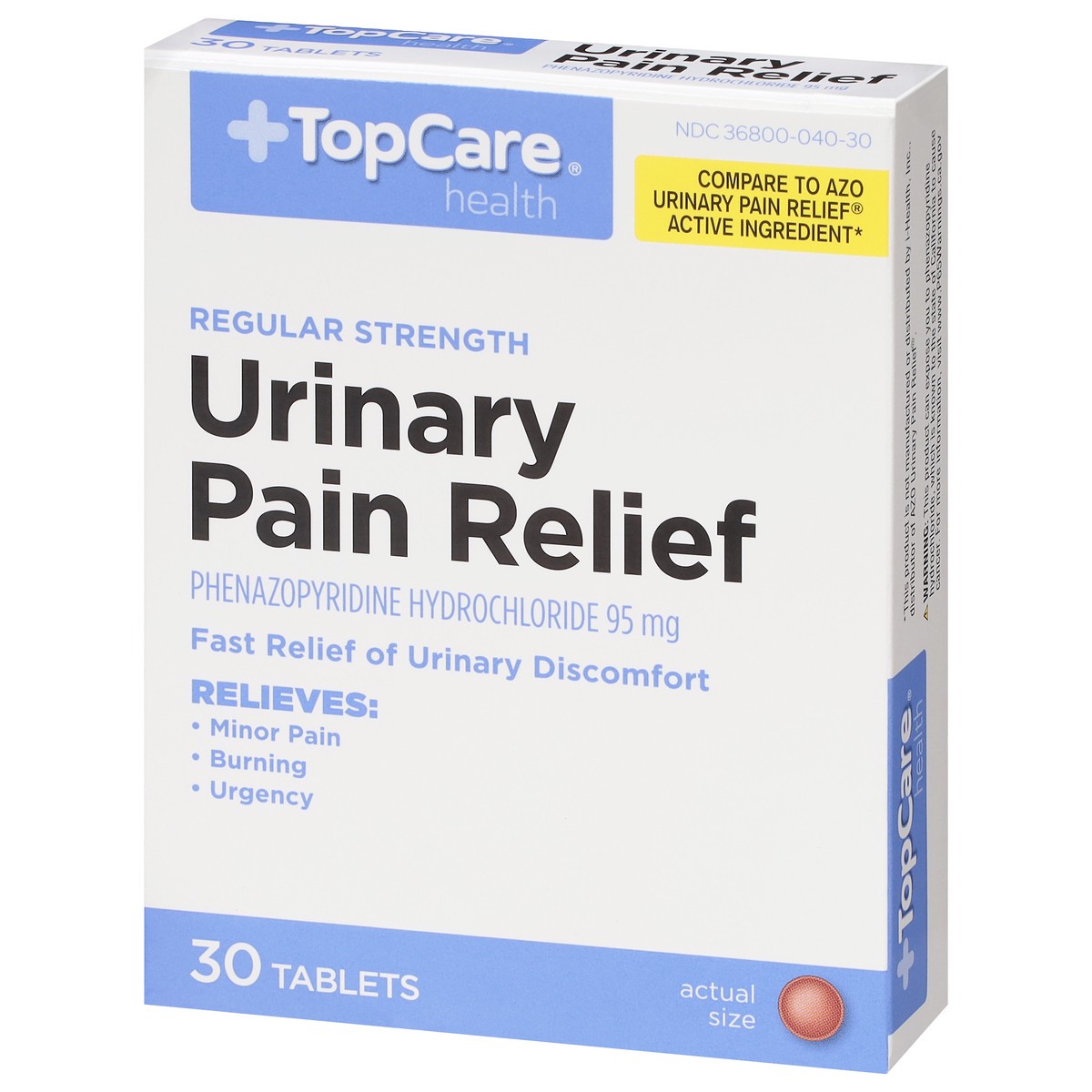 slide 5 of 9, TopCare Top Care Urinary Pain Relief Tabs, 30 ct