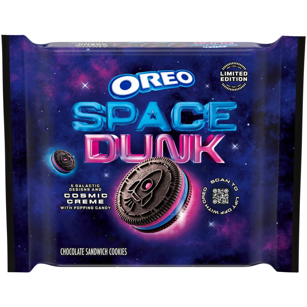slide 4 of 6, Oreo Space Dunk Chocolate Sandwich Cookies Limited Edition, 10.68 oz