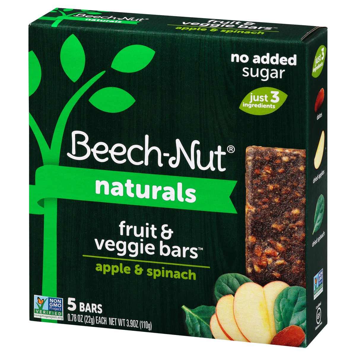 slide 2 of 14, Beech-Nut Naturals Apple & Spinach Fruit & Veggie Bars, 5 ct