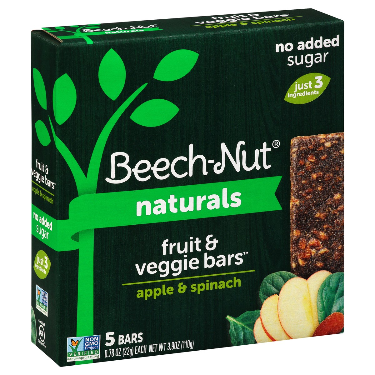 slide 13 of 14, Beech-Nut Naturals Apple & Spinach Fruit & Veggie Bars, 5 ct