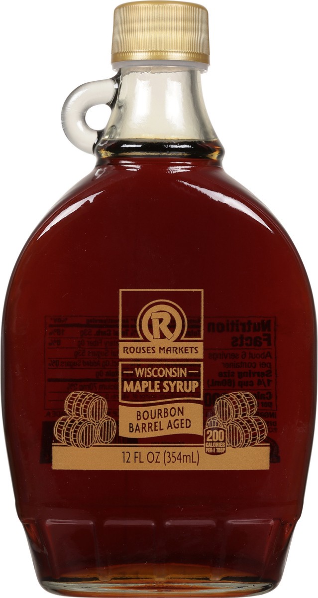 slide 5 of 11, Rouses Markets Bourbon Barrel Aged Wisconsin Maple Syrup - 12 fl oz, 12 fl oz
